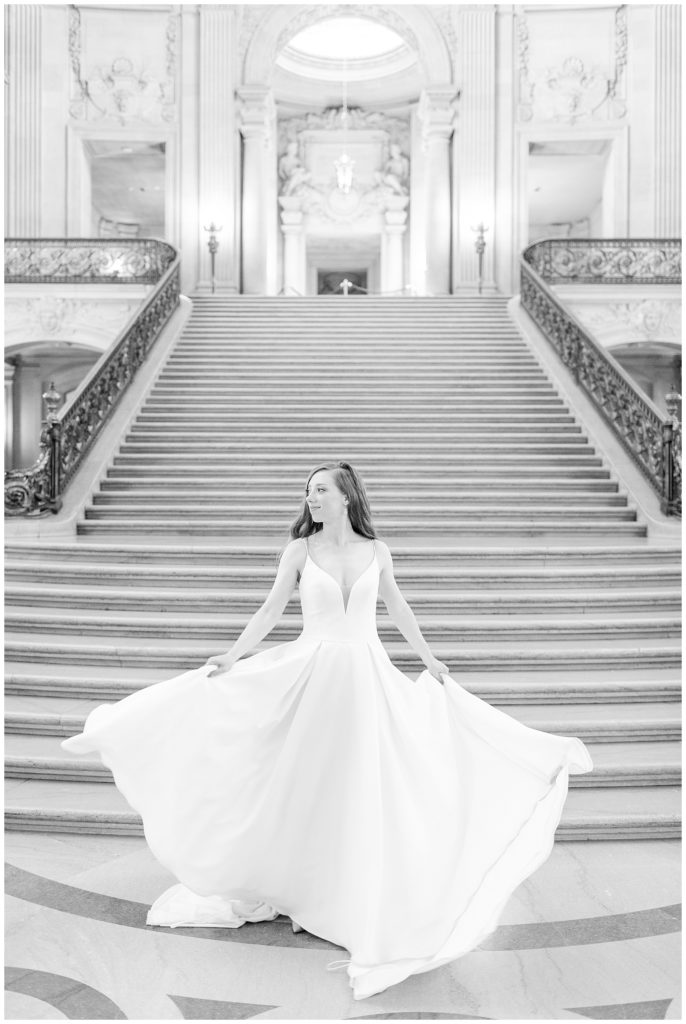 fine art wedding photographer SF City Hall