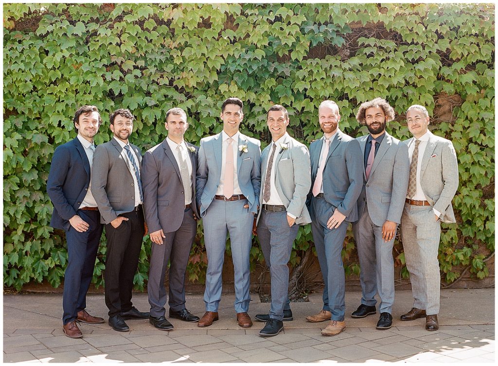 mismatched groomsmen suits