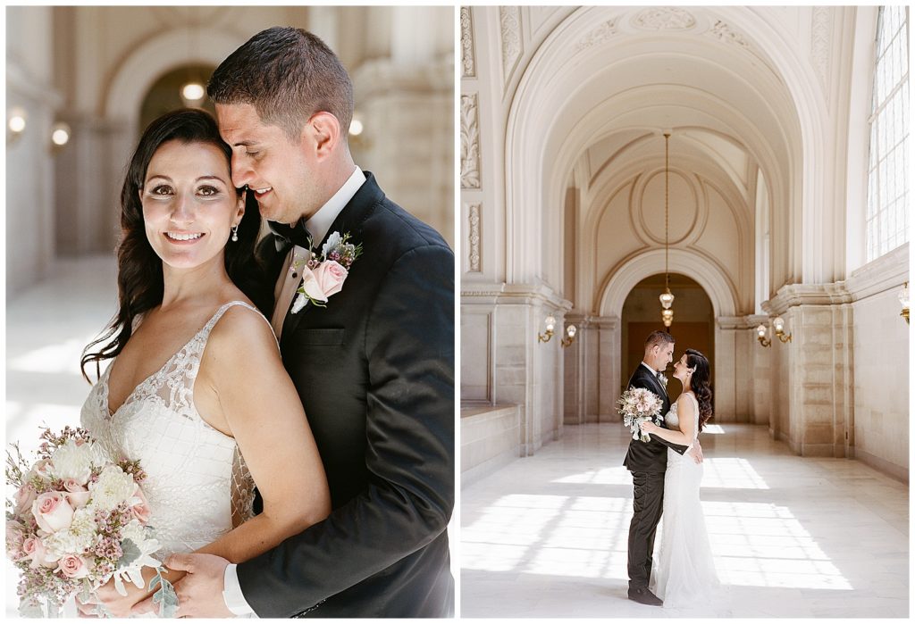 SF City Hall wedding shot on film