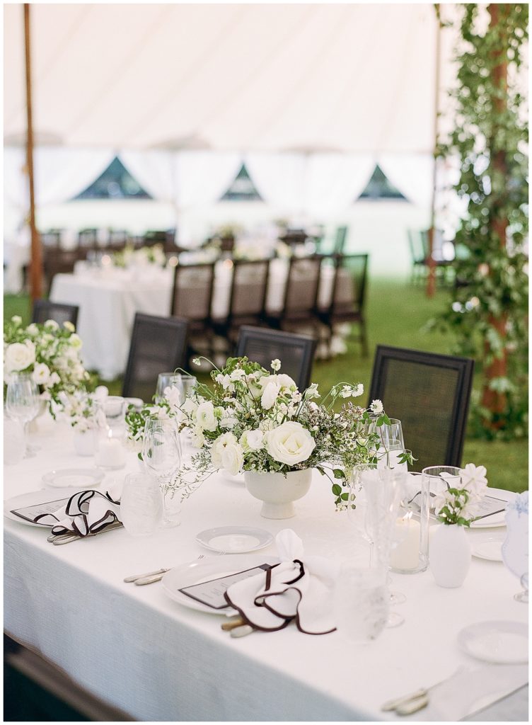Black and White Menlo Circus Club Wedding with Vo Floral Design and Riley Loves Lulu