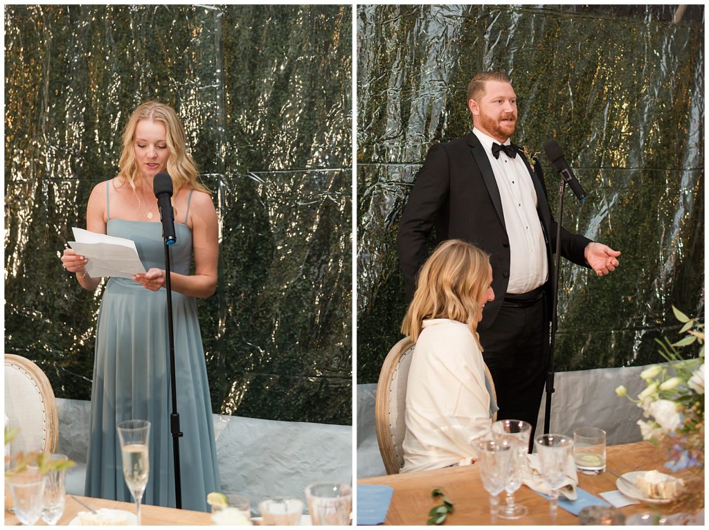 toasts for Martis Camp wedding
