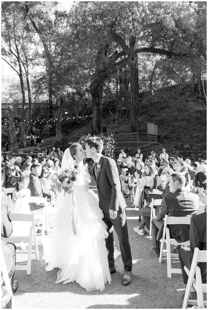 wedding ceremony at Saratoga Springs