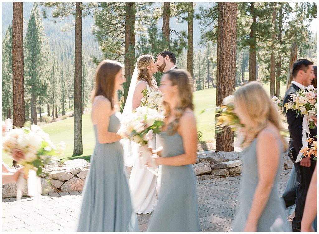 motion blur wedding party photo