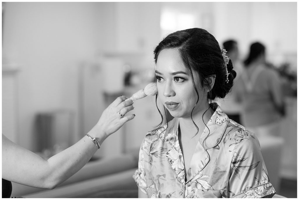 bride getting ready Dantam Truong hair and makeup