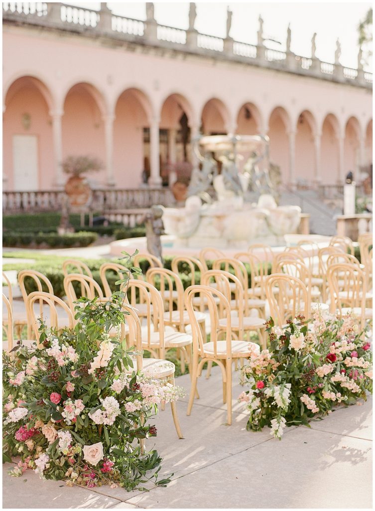 Ceremony setup at The Ringling