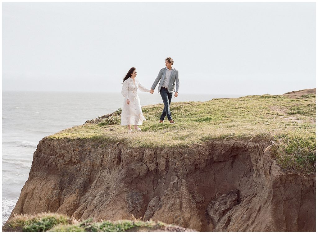 engagement photos at Rodeo Beach