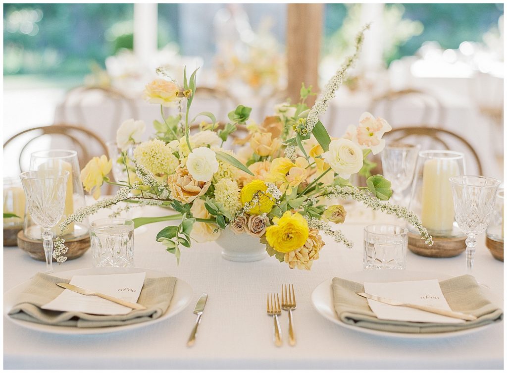 Le Petals Studio Florals for Spring Yellow Wedding at cornerstone Sonoma