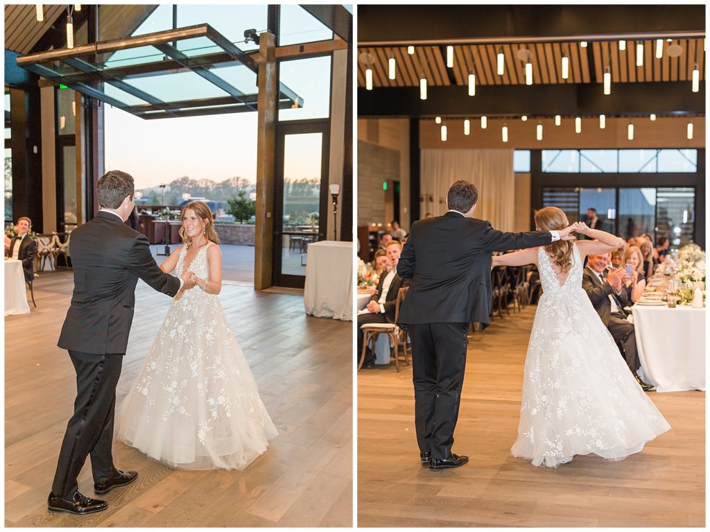 First dance in the glass barn at Stanly Ranch