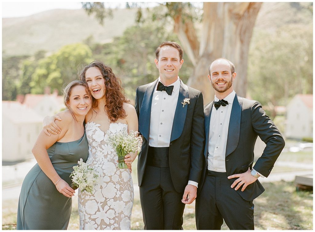 intimate wedding party at Cavallo Point