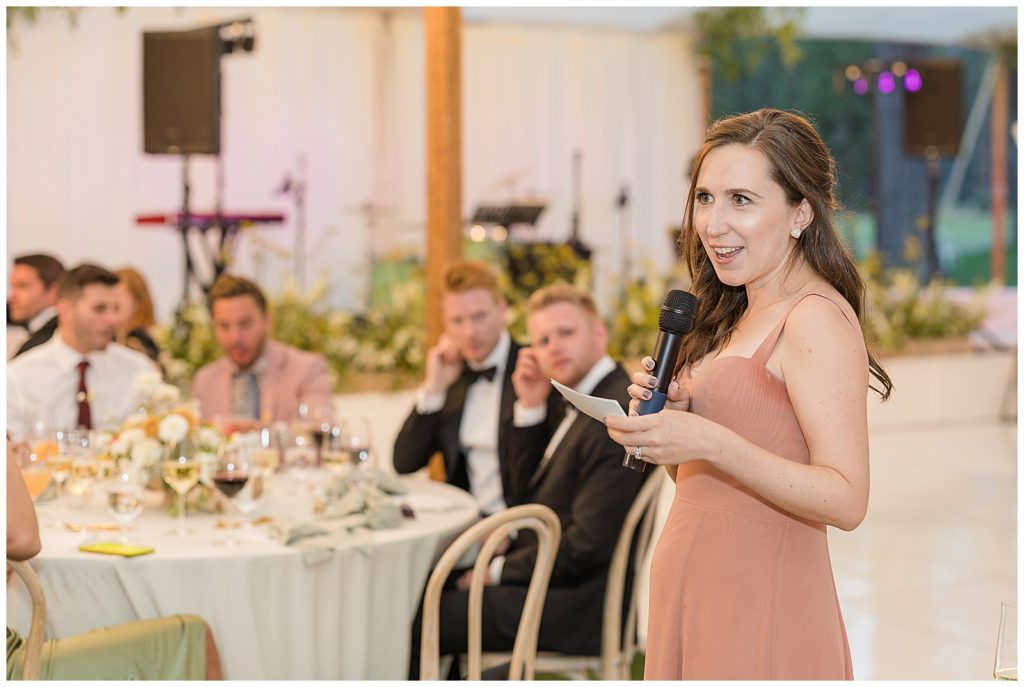 toastmaster speeches at Edgewood Tahoe wedding
