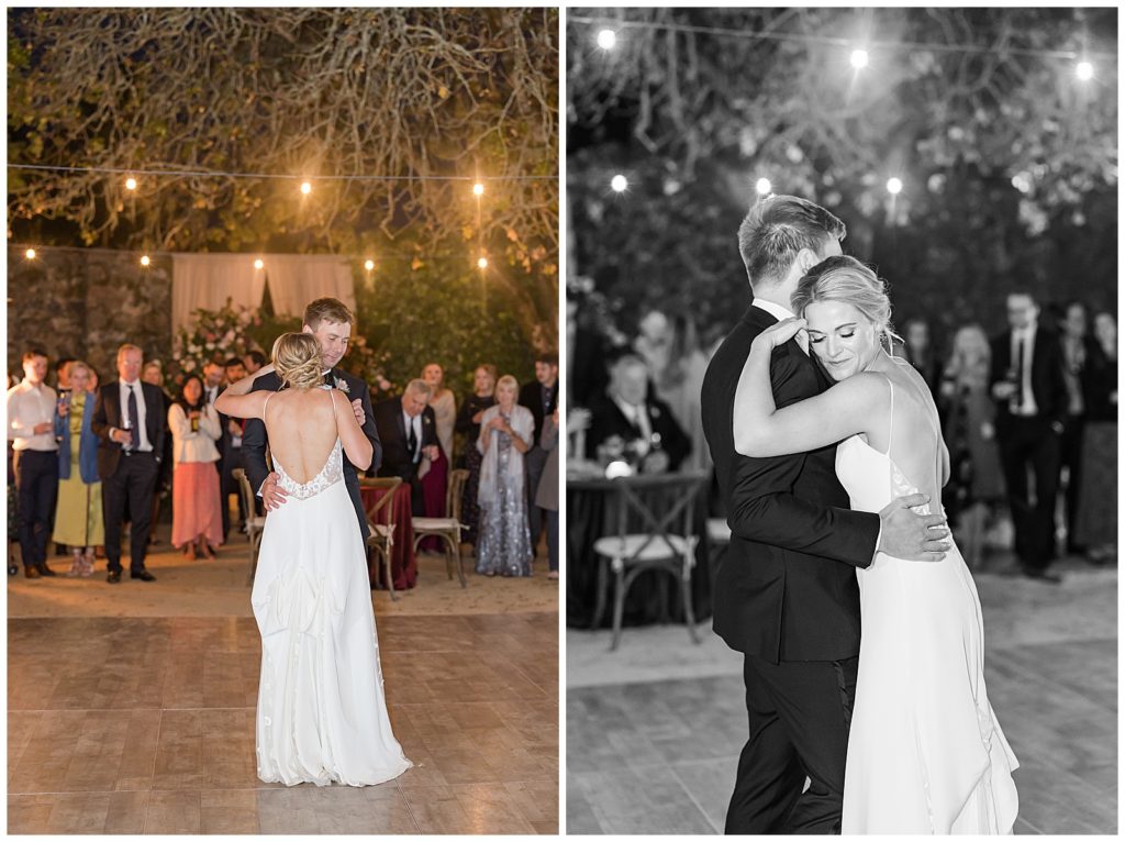 First dance at Annadel Estate winery wedding