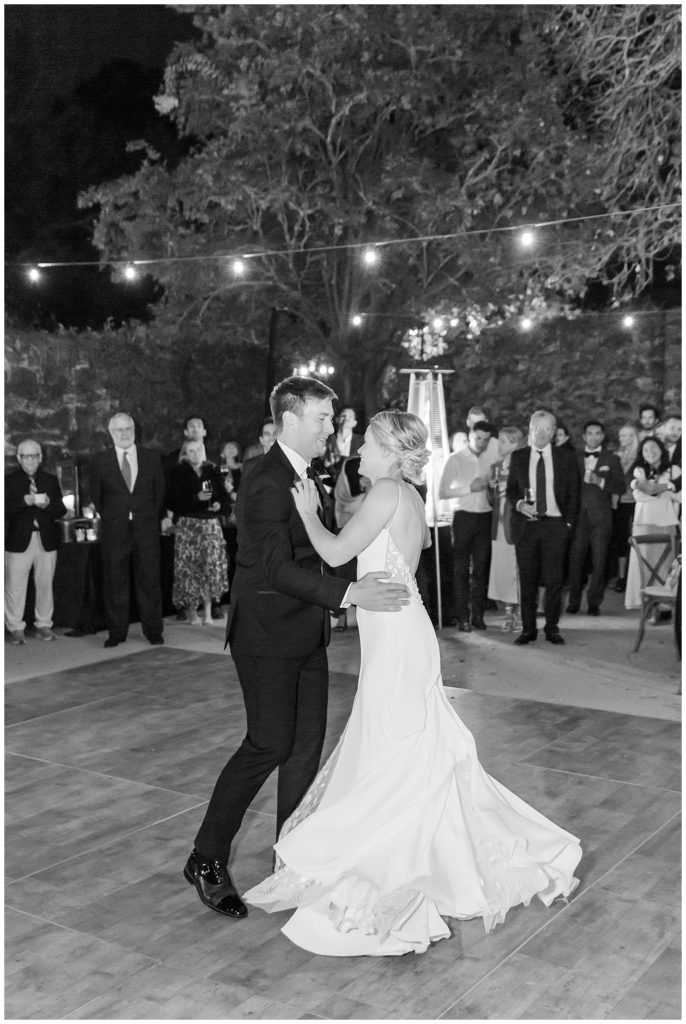 first dance at Annadel Estate winery wedding