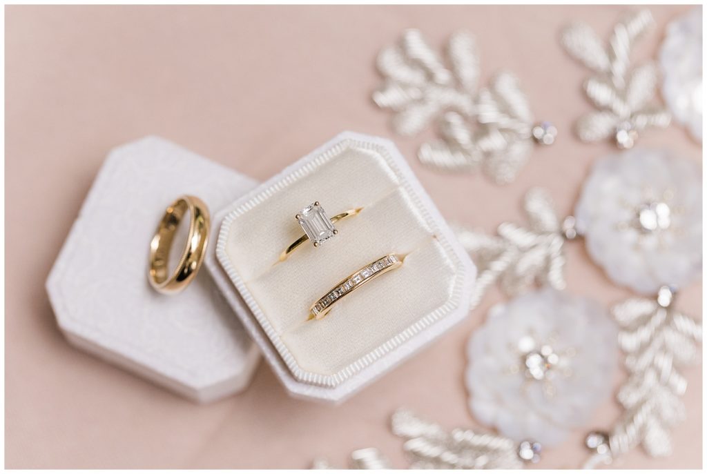 emerald cut engagement ring for bernardus lodge & spa wedding