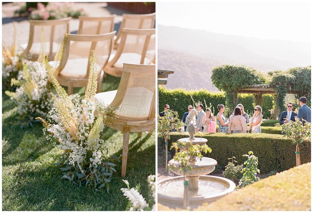 Bernardus lodge & spa wedding ceremony with Barefoot Floral and Riley Loves Lulu