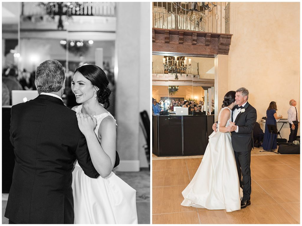 Father daughter dance at Monterey Peninsula Country Club Wedding