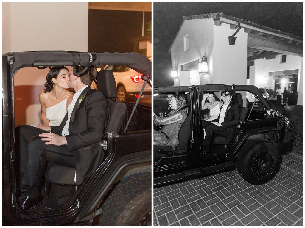 Jeep exit from MPCC wedding