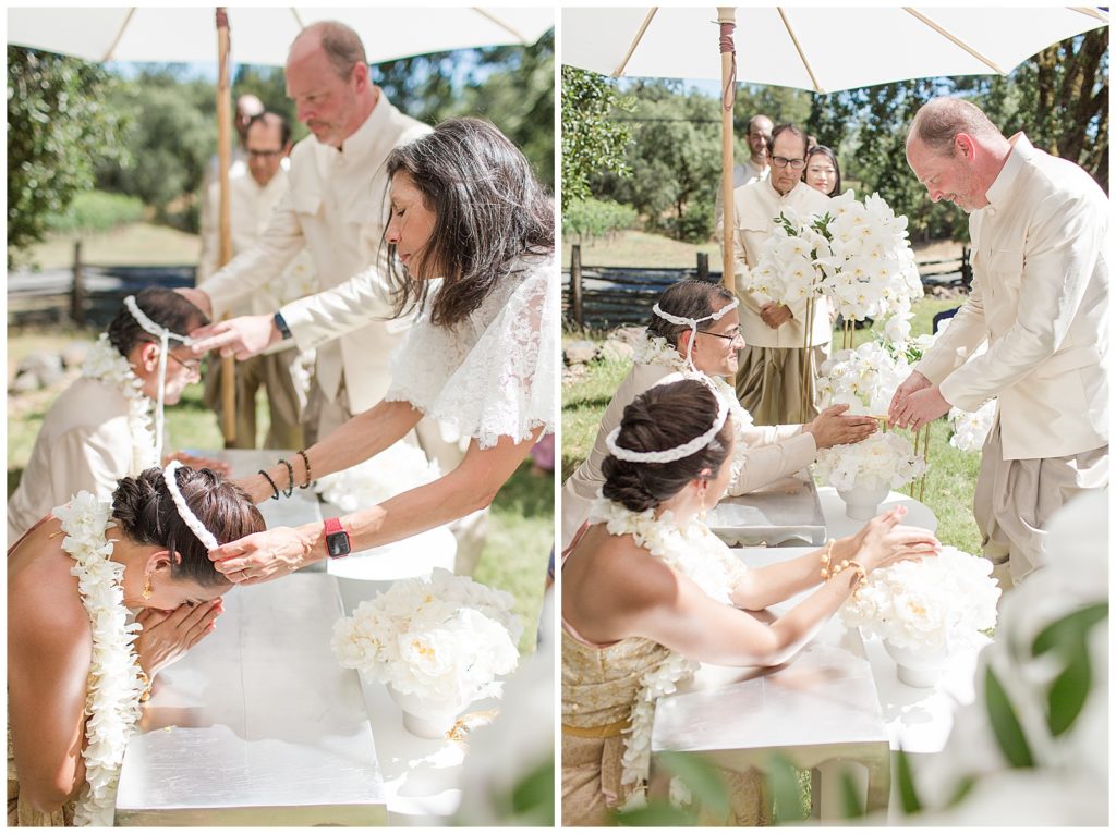 Water blessing ceremony at Arista Winery