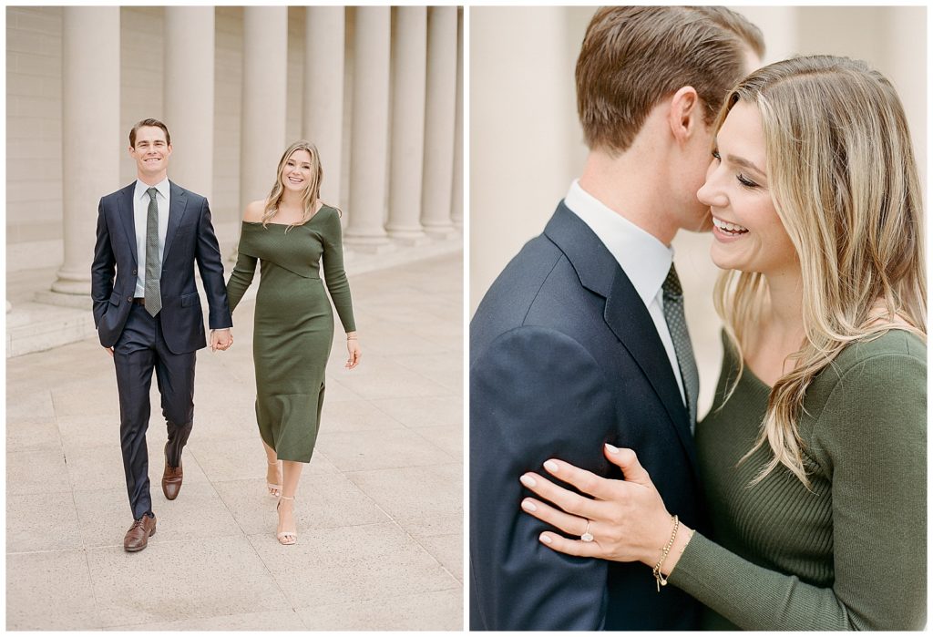 engagement photos at the legion of honor