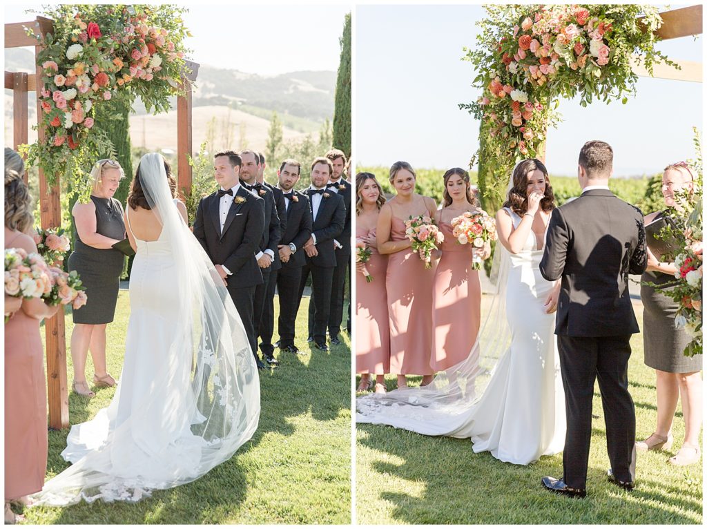 wedding ceremony in June at Viansa