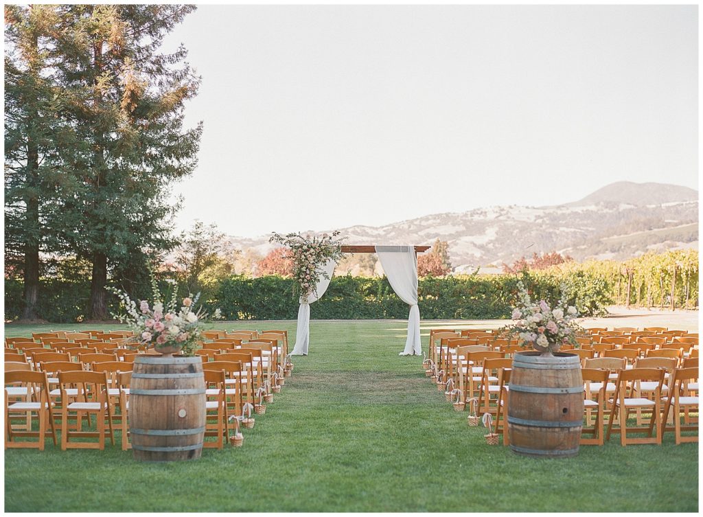 Trentadue winery wedding ceremony 