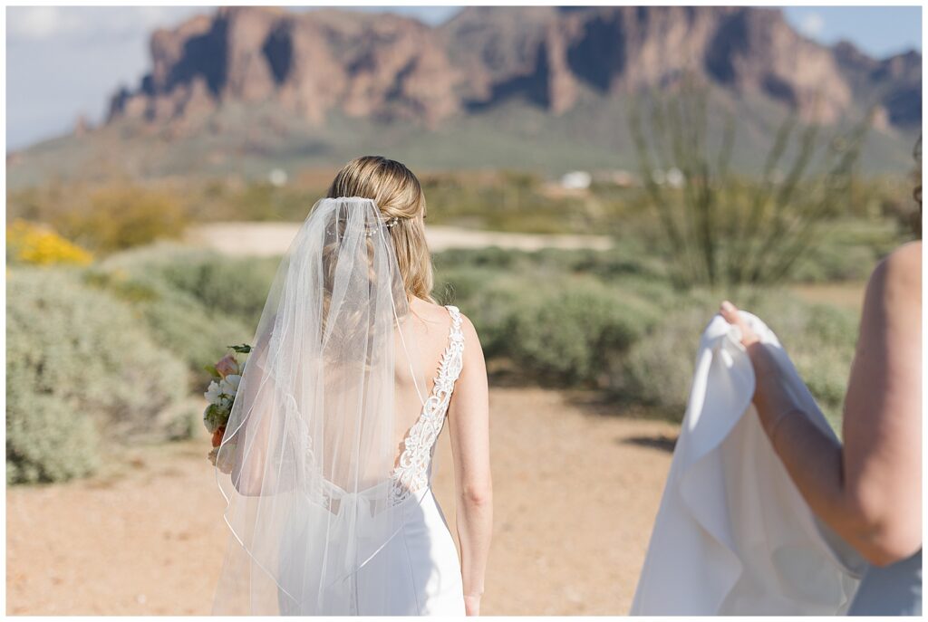 Bridal portraits at The Paseo in Arizona 