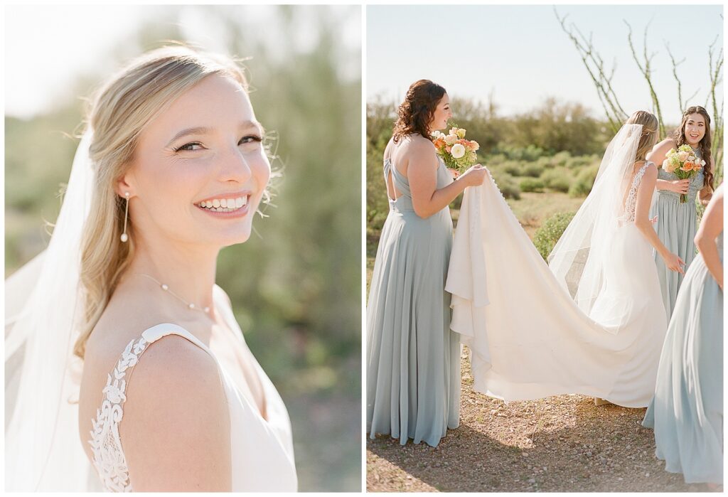 bridesmaids at The Paseo in Arizona
