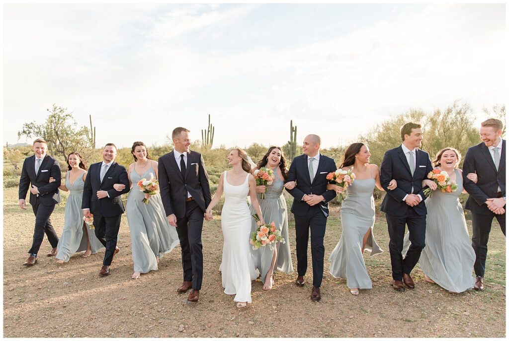 wedding party at The Paseo in Arizona