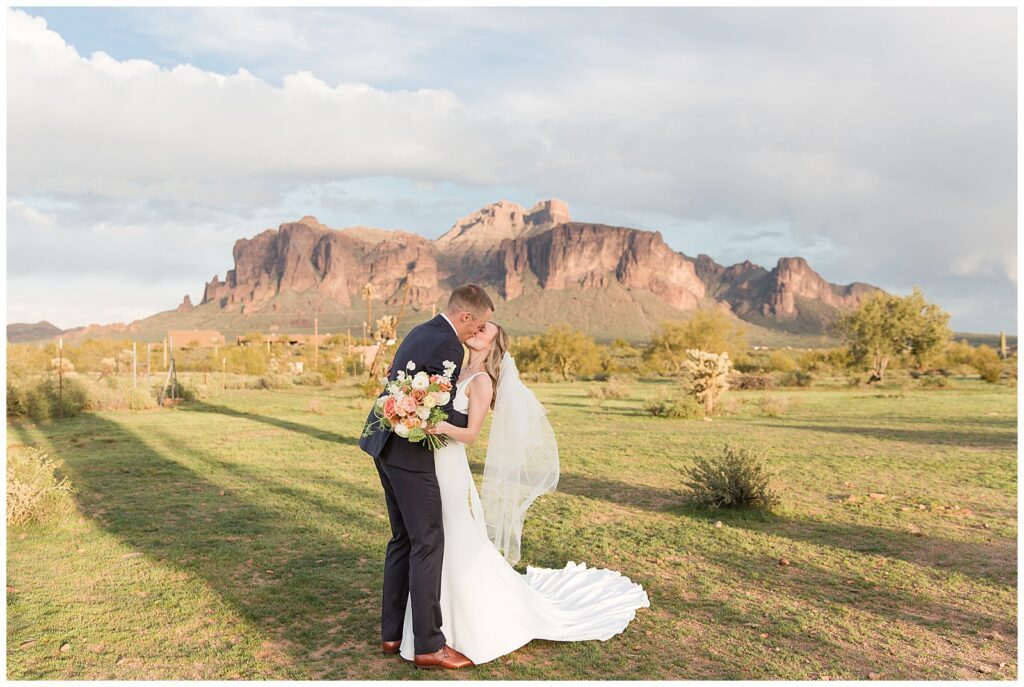 bride and groom portraits at The Paseo in Arizona