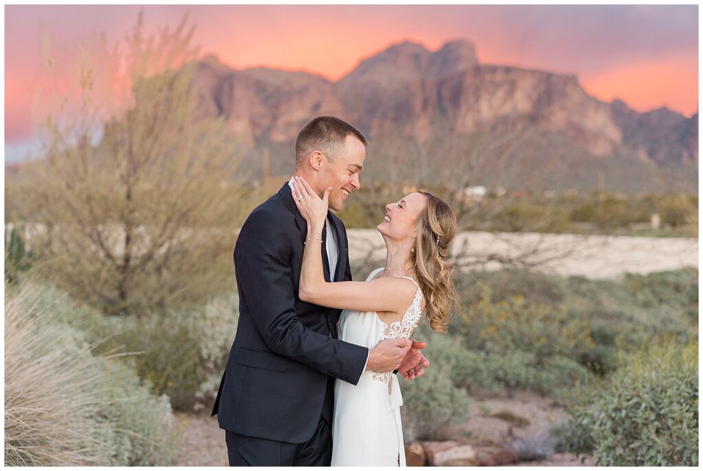 Sunset at The Paseo wedding in Arizona