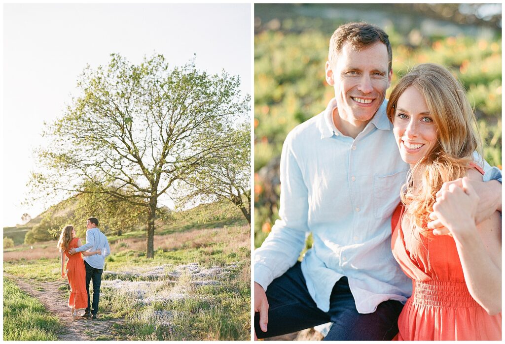 engagement photos in SF bay area in spring