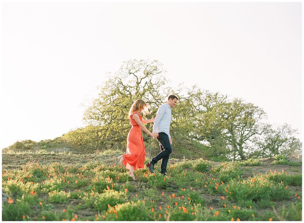 engagement photos in the spring east bay