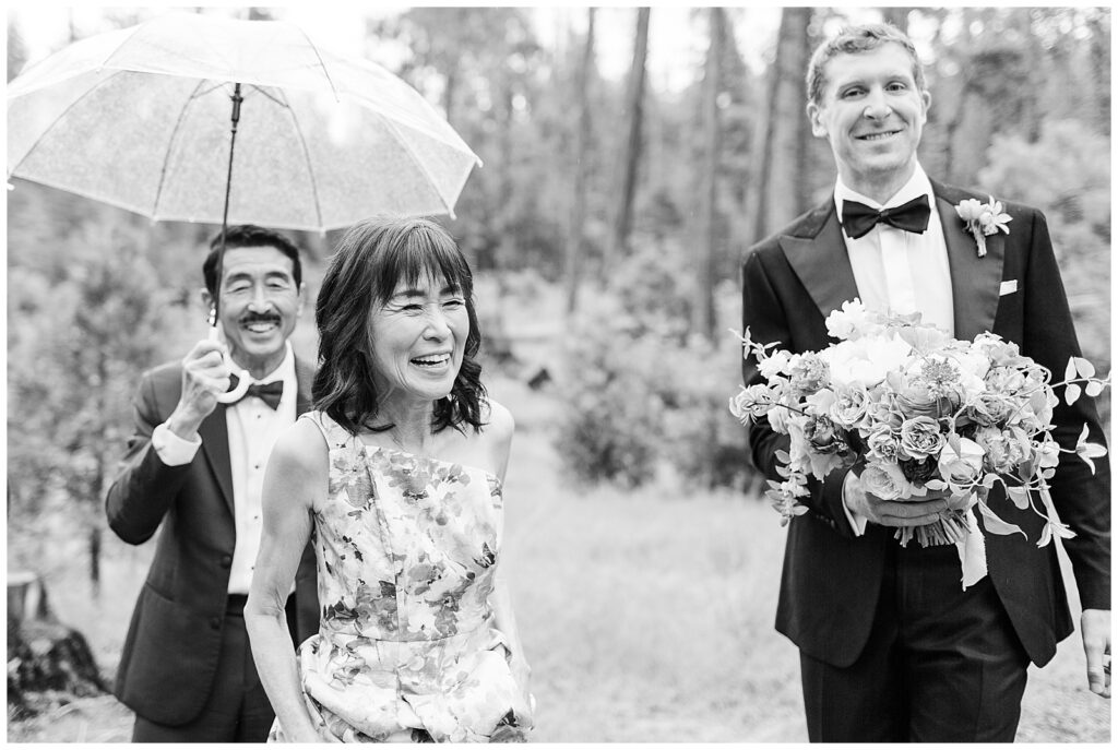 candid wedding photos at Evergreen Lodge wedding Yosemite