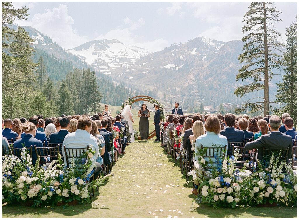 wedding ceremony at Everline Resort