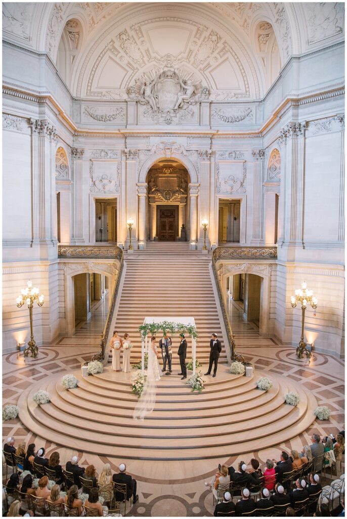 SF City Hall wedding ceremony with Dream a Little Dream Events
