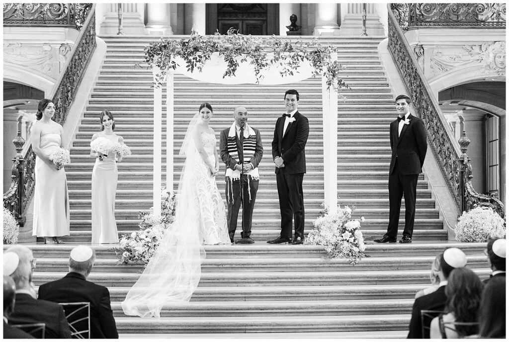 SF City hall wedding cermony