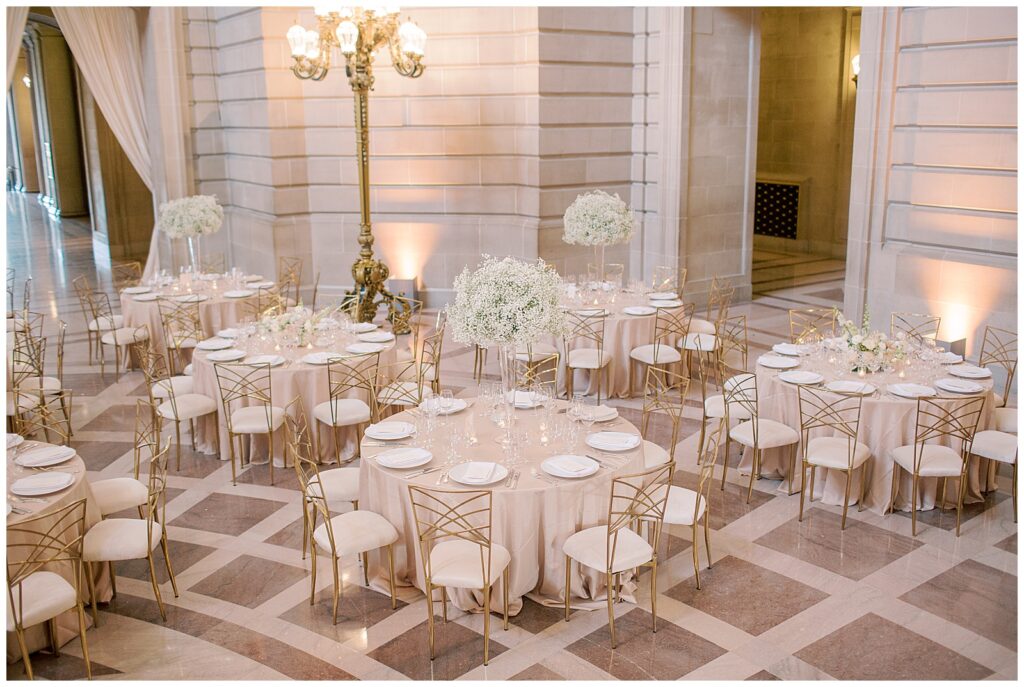 SF City Hall wedding reception with Dream a Little Dream Events