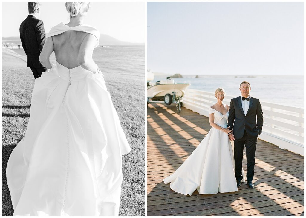 Anne Barge wedding gown for Pebble Beach Beach and Tennis Club Wedding