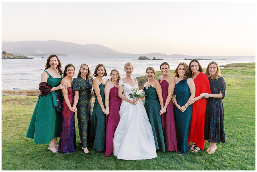 Bridesmaids at Pebble Beach Beach & Tennis Club wedding 