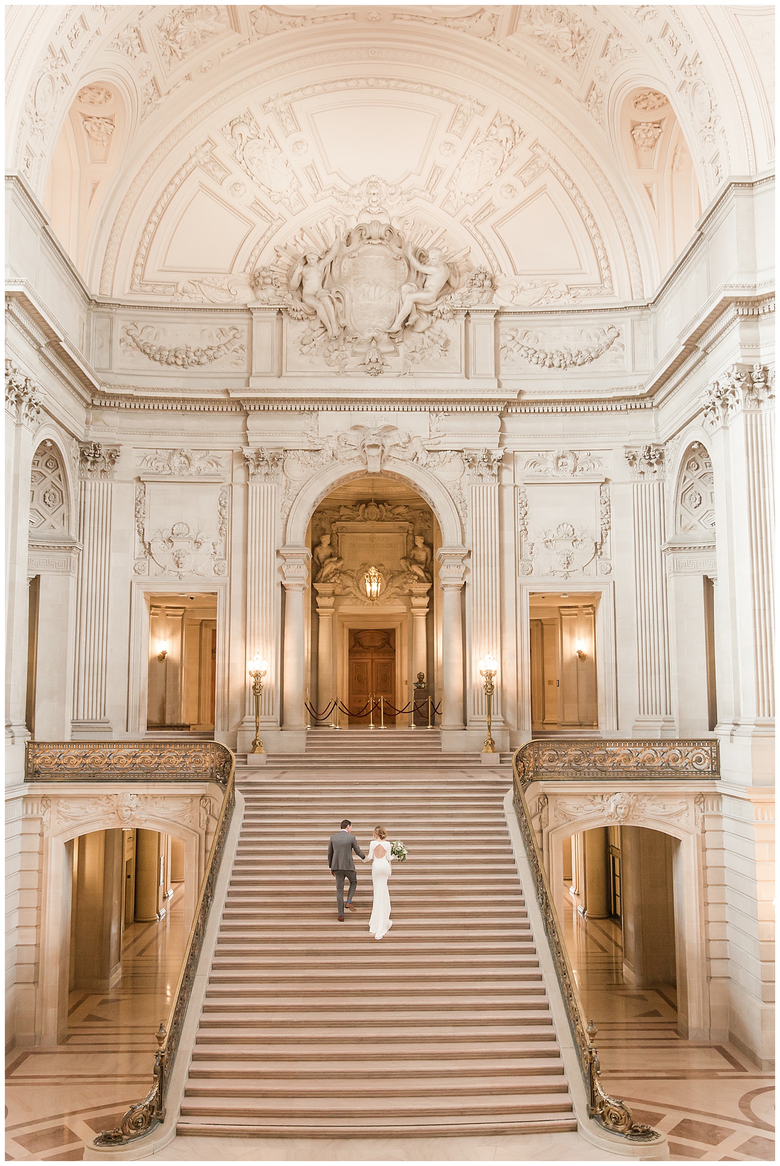 SF City Hall wedding with Galia Lahav gown