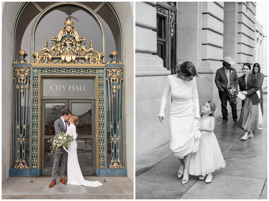 SF City Hall wedding with Galia Lahav gown