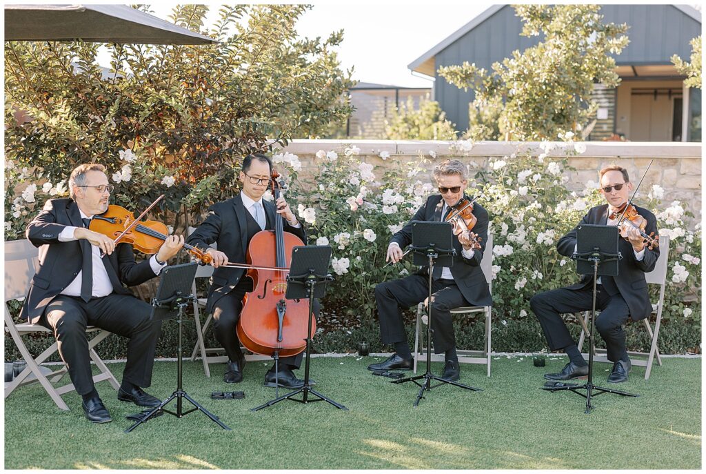 String quartet at Stanly Ranch