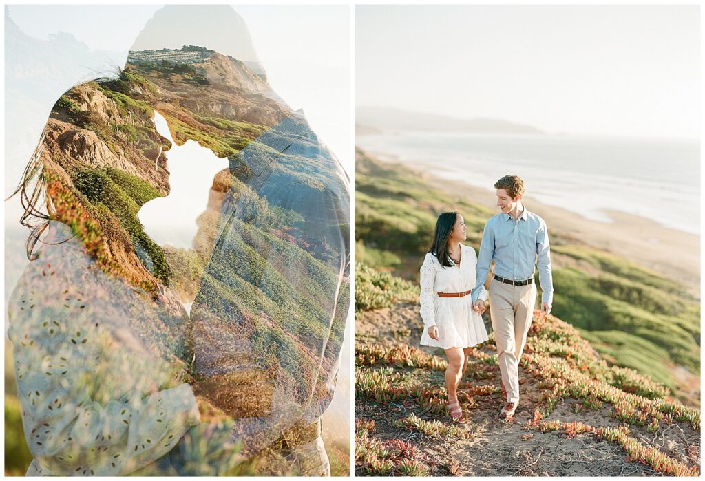 Fort Funston Engagement photos in San Francisco 