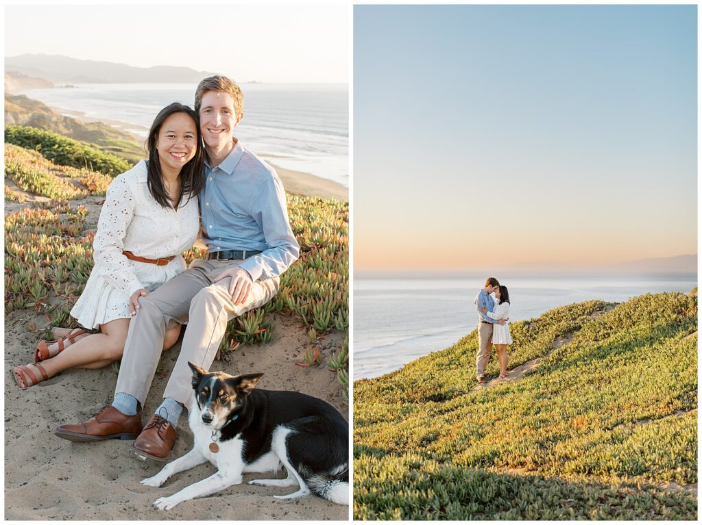 Fort Funston Engagement photos in San Francisco 
