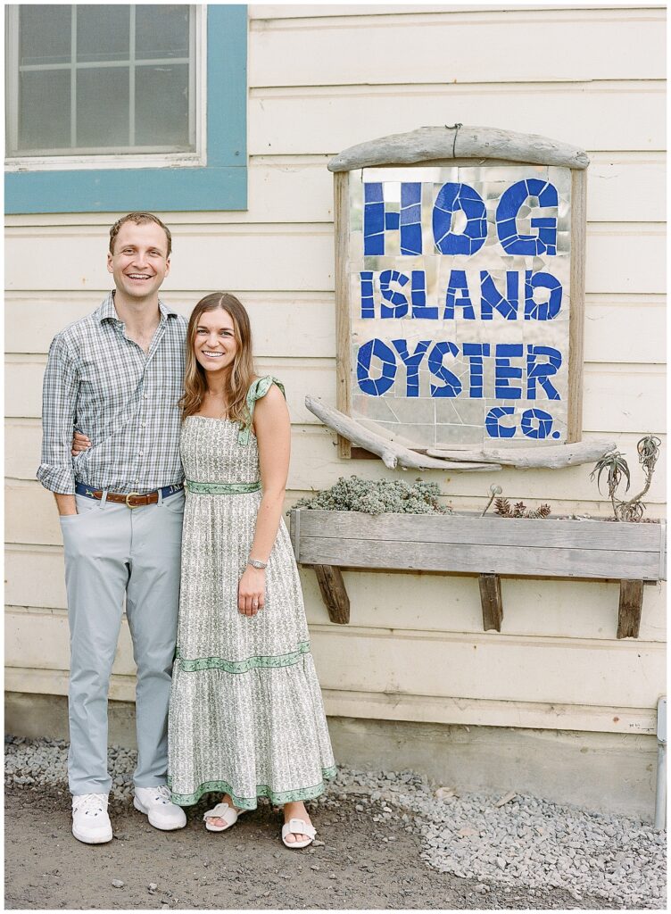 Hog Island Oyster Co engagement photos