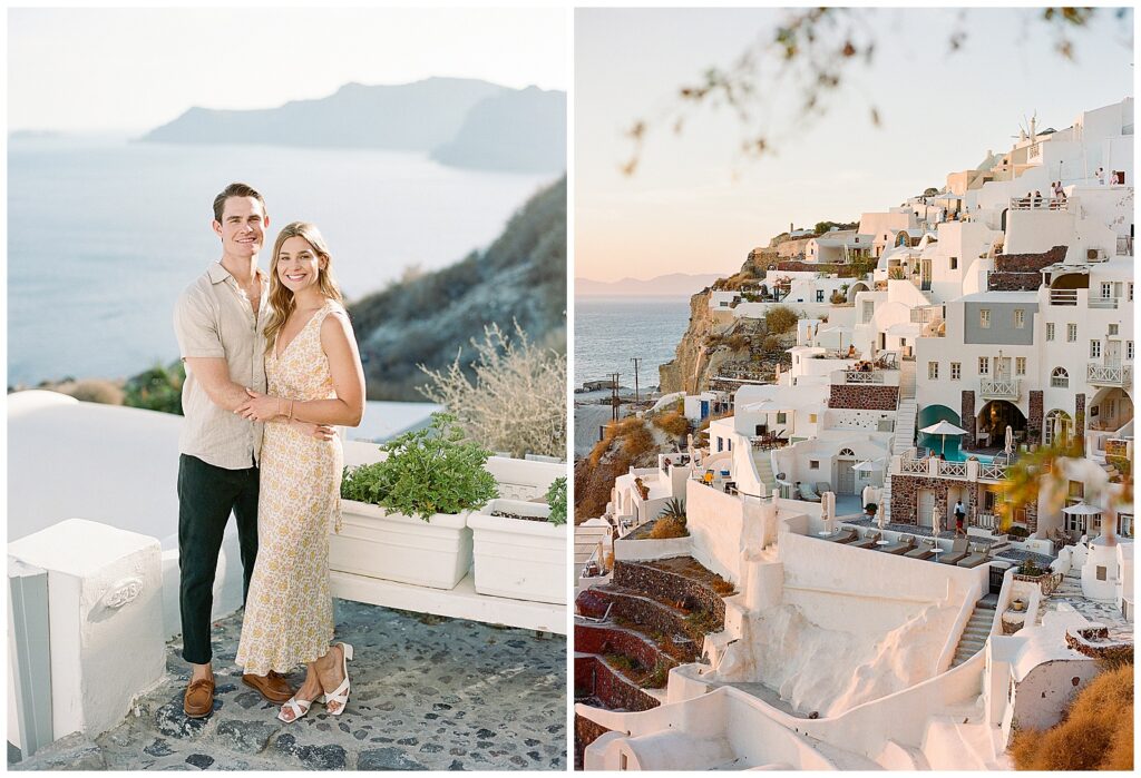 Engagement photos on Santorini