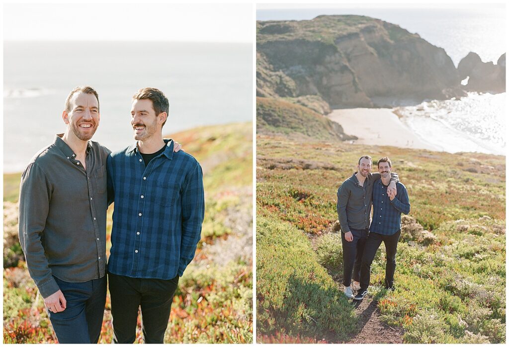 Same sex engagement session two grooms SF