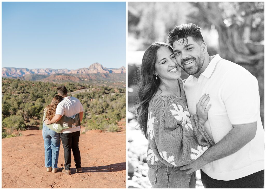 engagement photos in Sedona arizona at Bell Rock