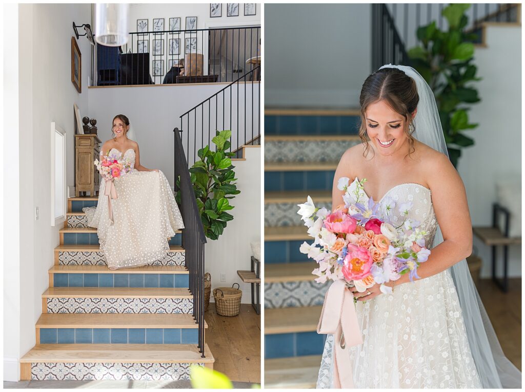 Bridal portraits at Jubilee Estate with Flower Smith Florals 