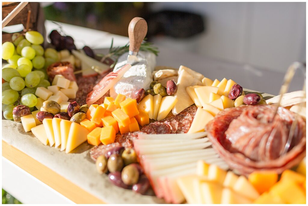 charcuterie grazing table