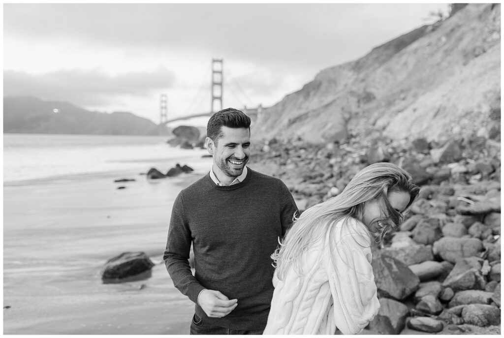 Marshall's beach engagement session